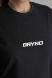 GRYND All Seasons Women’s Gym T-Shirt – versatile, breathable activewear made from premium cotton, perfect for year-round fitness.
