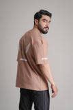 Faith Mocha Oversized Gym T-Shirt by GRYND – breathable 100% premium cotton, relaxed fit, ideal for summer workouts
